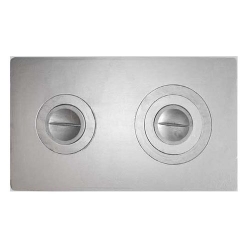 Плита чугунная  2-х комф. П2-1 (малая)